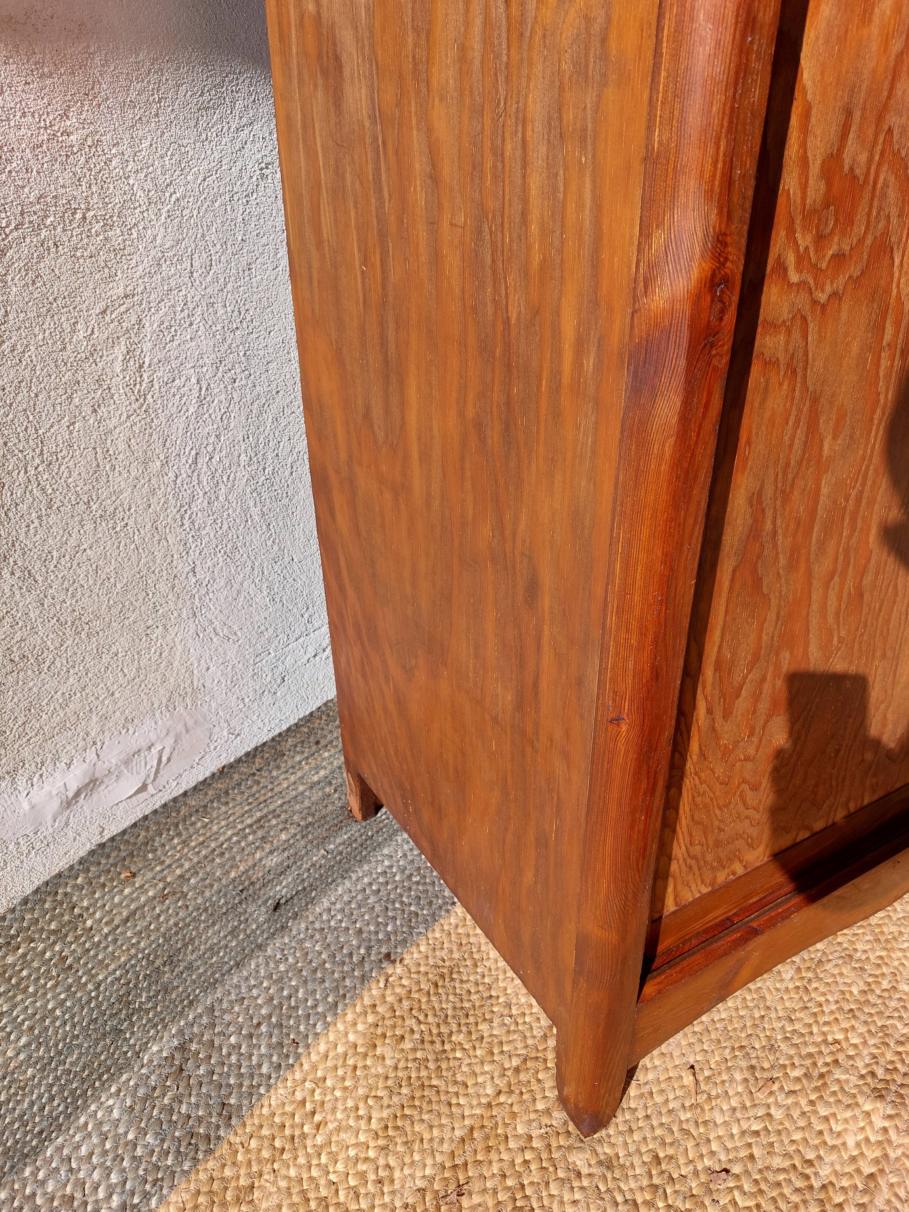 sliding door wardrobe, vintage, possible hanging space