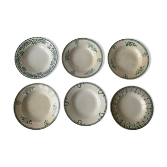 6 soup plates Iron Earth
