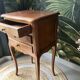 Louis XV style wooden bedside table with drawers