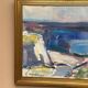 Original Swedish Oil on Canvas – “Coastal Landscape” by Arthur Y. Nilsson – Signed – Vintage & Framed