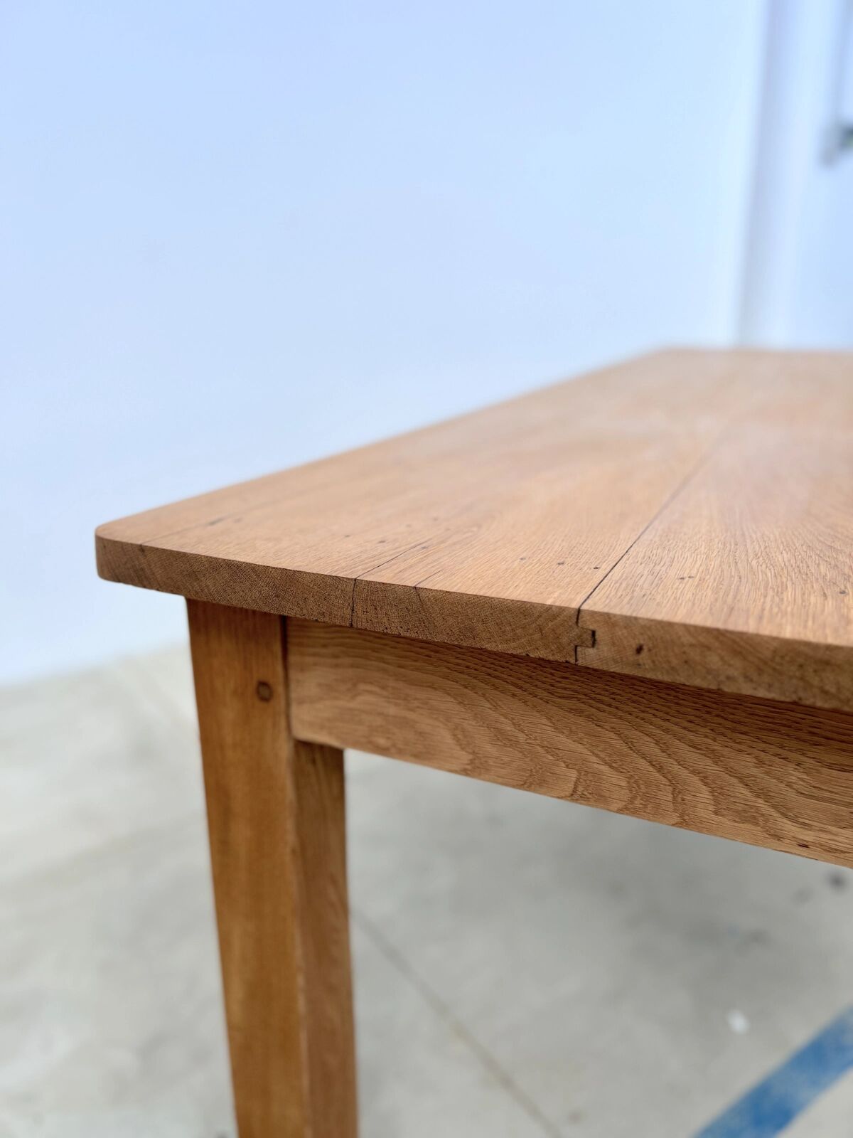 Large contemporary solid oak farmhouse table