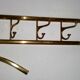 Art-Deco brass Coat Rack & one Hanger, France, 1940s