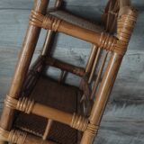 Vintage rattan shelf