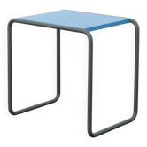 Blue "B9 B" side table by Marcel Breuer / Thonet