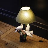 doves ceramic lamp