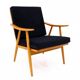 Pair of armchairs, Czechoslovakia, manufacturer TON, 1960s. After renovation.