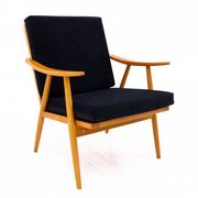Pair of armchairs, Czechoslovakia, manufacturer TON, 1960s. After renovation.