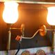 Pairs of flare wall lamps