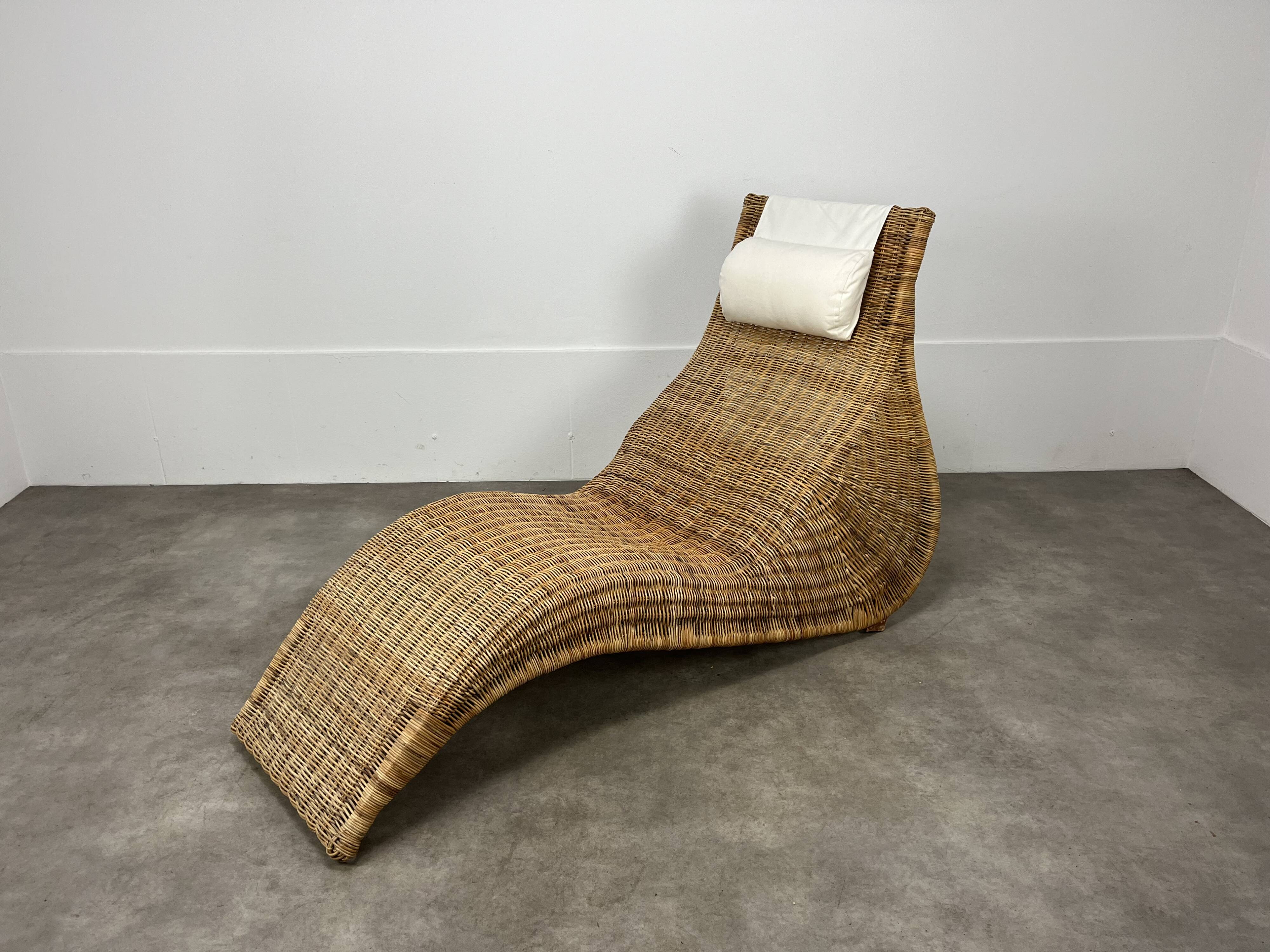 Karlskrona lounge chair by Karl Malmvall for Ikea, rattan