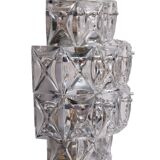 Grandes appliques murales en cristal Kinkeldy des années 1970, Allemagne.