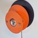Mid-Century Metal Discus Wall Lamp attributed to Herda, 1960s