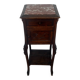 Nightstand / side table late 19th century Wood and marble