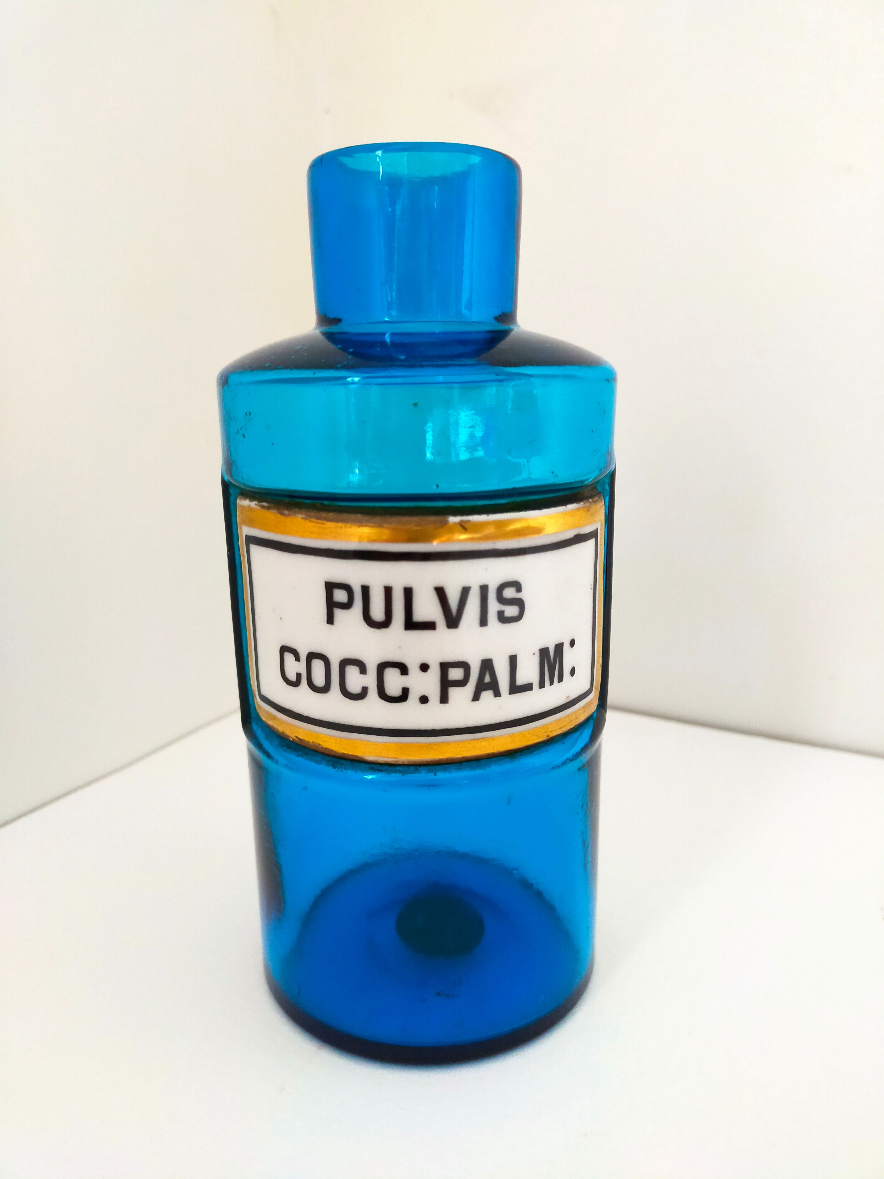 Blue pharmacy pot Tissier Paris Napoleon III