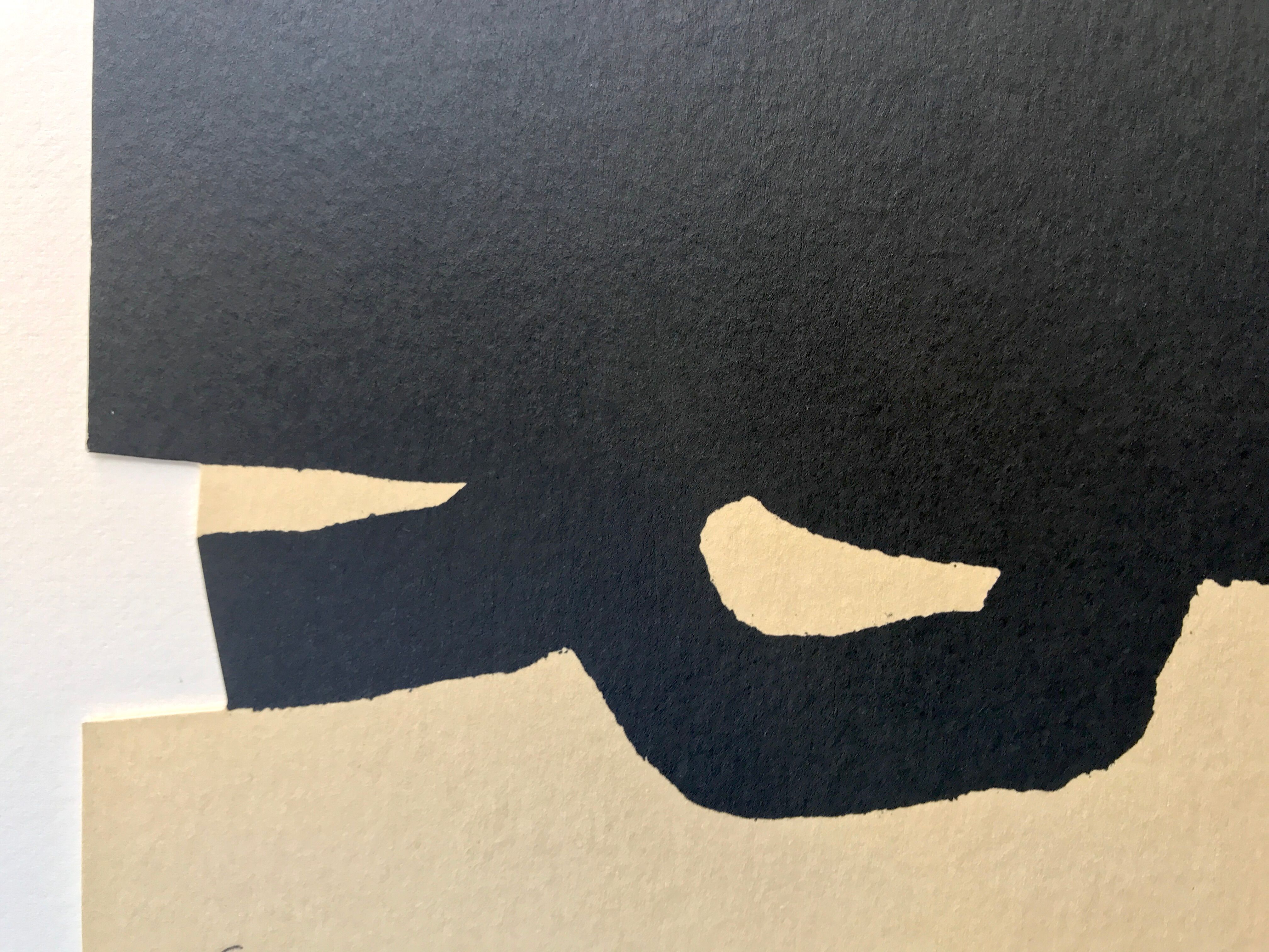 Original lithograph with cutout by Eduardo CHILLIDA, Untitled, 1999