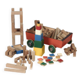 Block wagon 'Bouwmeester No. 117' by ADO, 1950s – large model, 123 pieces