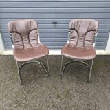 Pair of designer chairs from Cidue Italy