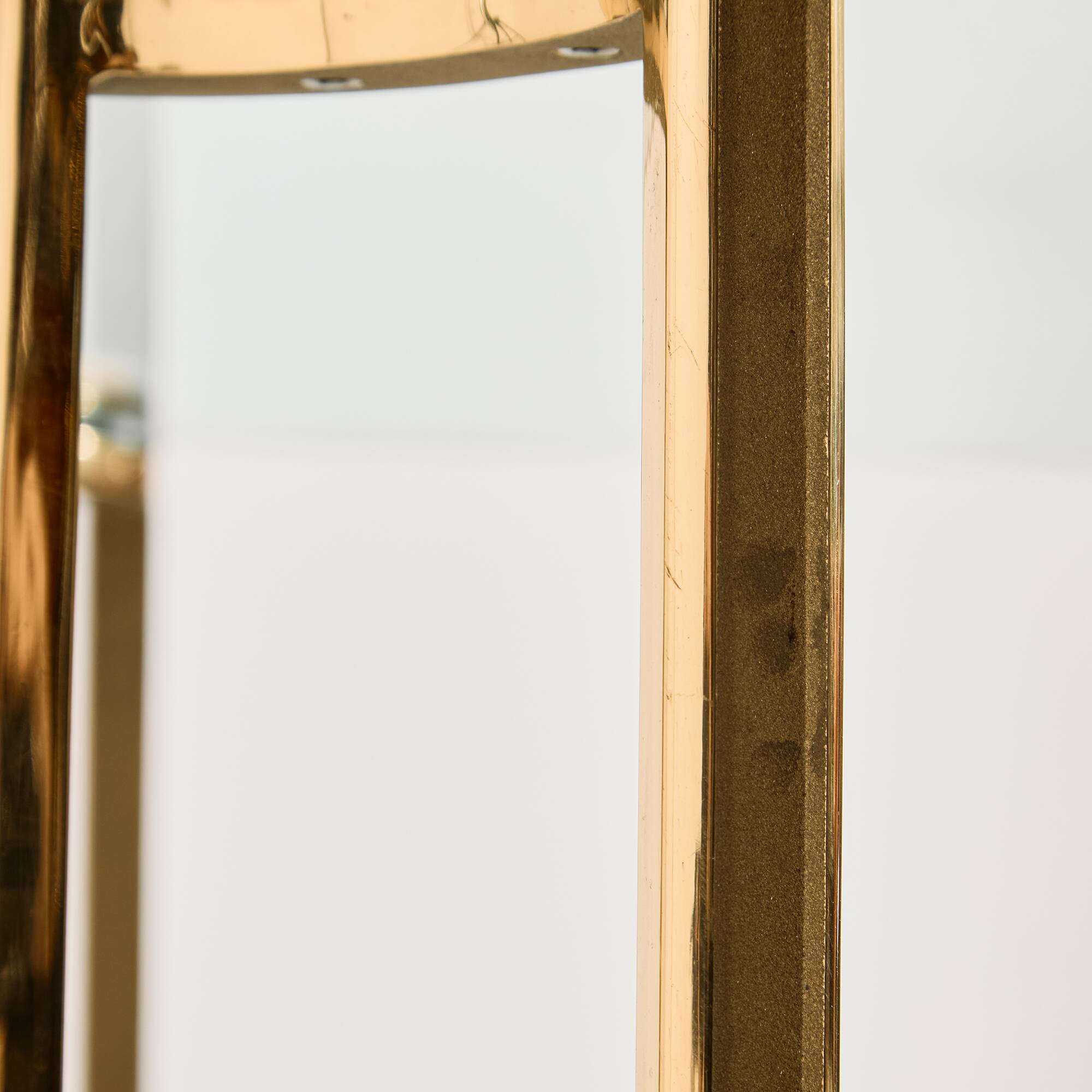 Brass and glass coffee table
