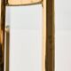Brass and glass coffee table