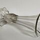Art-Deco high foot vase in molded crystal early twentieth century