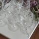 6 stemmed cut crystal water glasses
