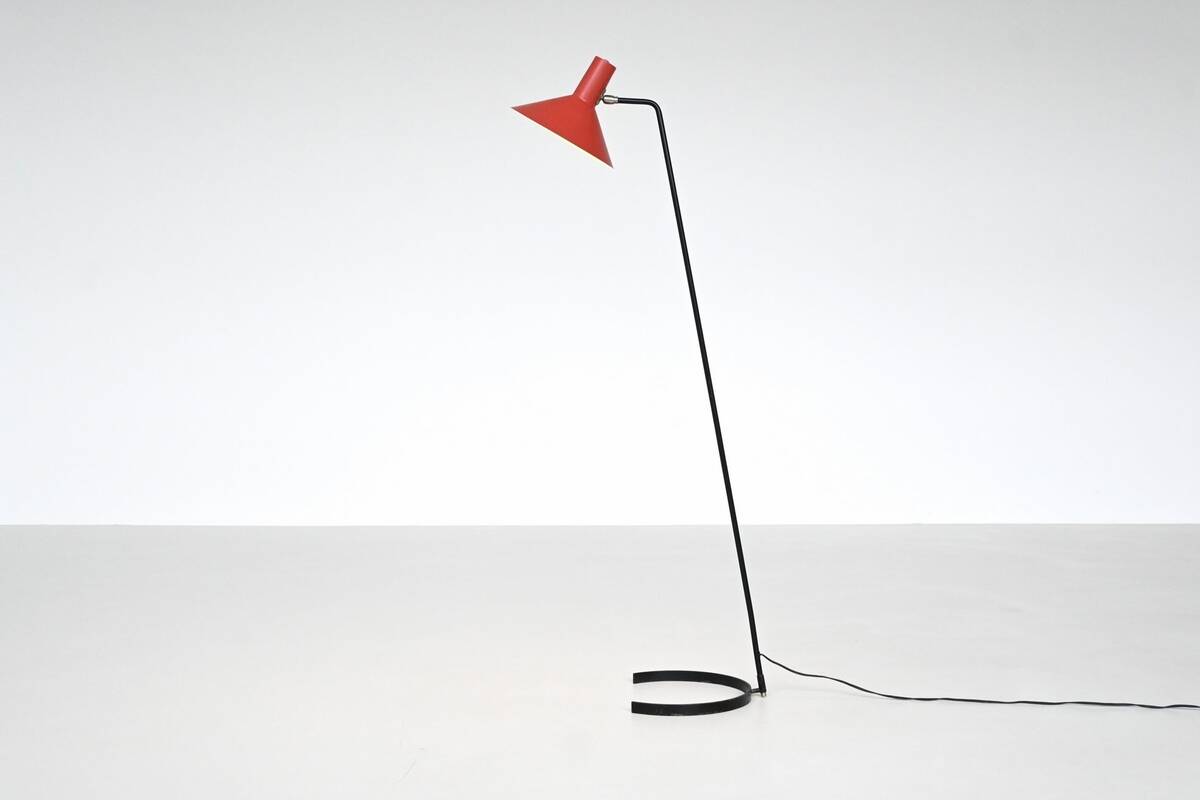 J.J.M. Hoogervorst model 8025 floor lamp Anvia The Netherlands 1957