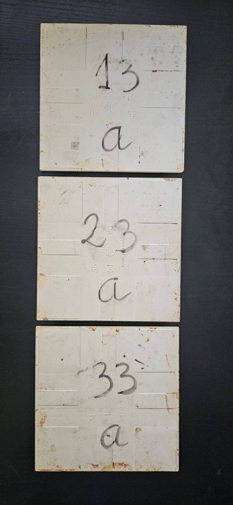 Jean-Paul ARNONE - Vallauris Frieze of 3 Earthenware Tiles, Year 1960