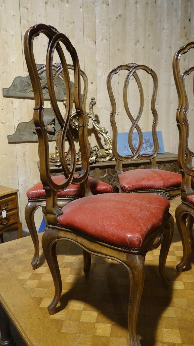 Six chairs Venetian era 1900