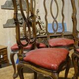 Six chairs Venetian era 1900