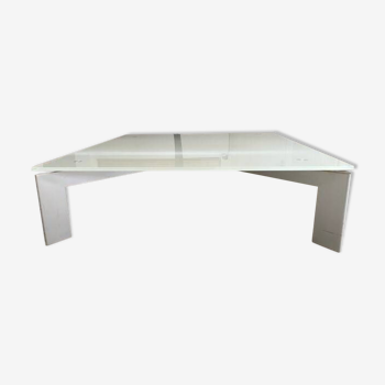 Frosted glass coffee table