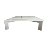 Table basse verre dépoli