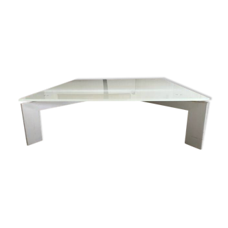 Frosted glass coffee table