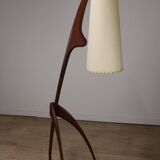 Rispal floor lamp known as "Praying Mantis" in teak, 1960