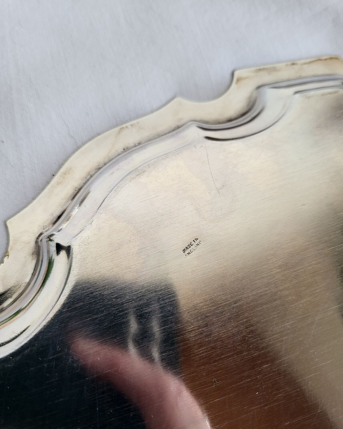 Silver-plated service tray English