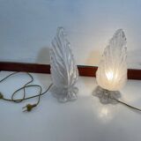 Murano Glass Table Lamps Set of 2
