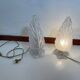 2 lampes de table en verre de Murano