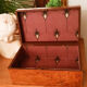 Napoleon III elm magnifying glass box