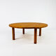 Table basse en pin massif du milieu du siècle, années 1970