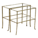 Vintage brass coffee tables in bamboo shape, 1960s design.