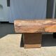 Asian solid wood quadripod brutalist coffee table H30 L81 l42
