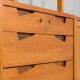 Rival 2 bay teak wall unit with 3 cabinets and 5 shelves by Brodrene Jatogs Norway, Kjell Riise, 196
