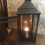 Wood and iron photophore lantern
