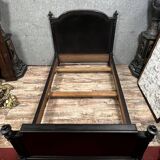 Napoleon III period center bed in lacquered wood circa 1850