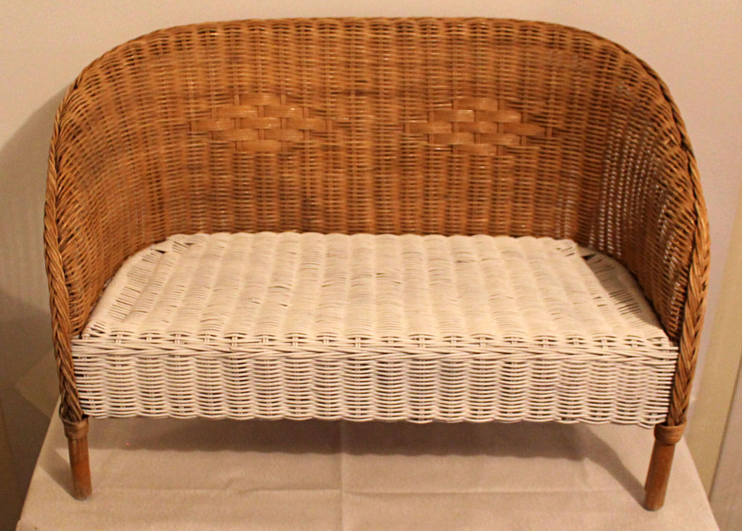 Rattan child's bench