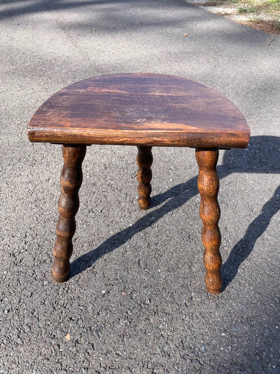 Wooden farmhouse stool