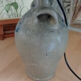 Old stoneware jar lamp