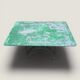 Bistro tables and folding chairs with a patina from the original 1930s.