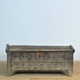 Coffre de berger ancien en hêtre, années 1820
