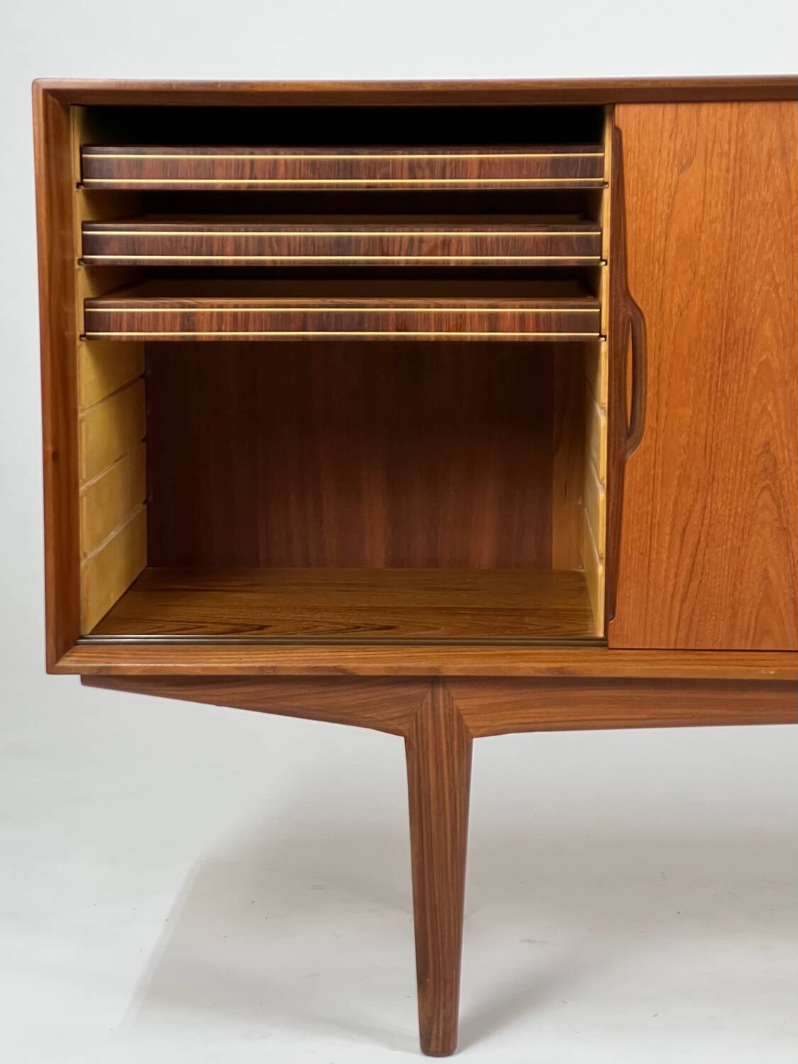 Knud Nielsen teak sideboard #42 vintage 60s mid-century Danish design