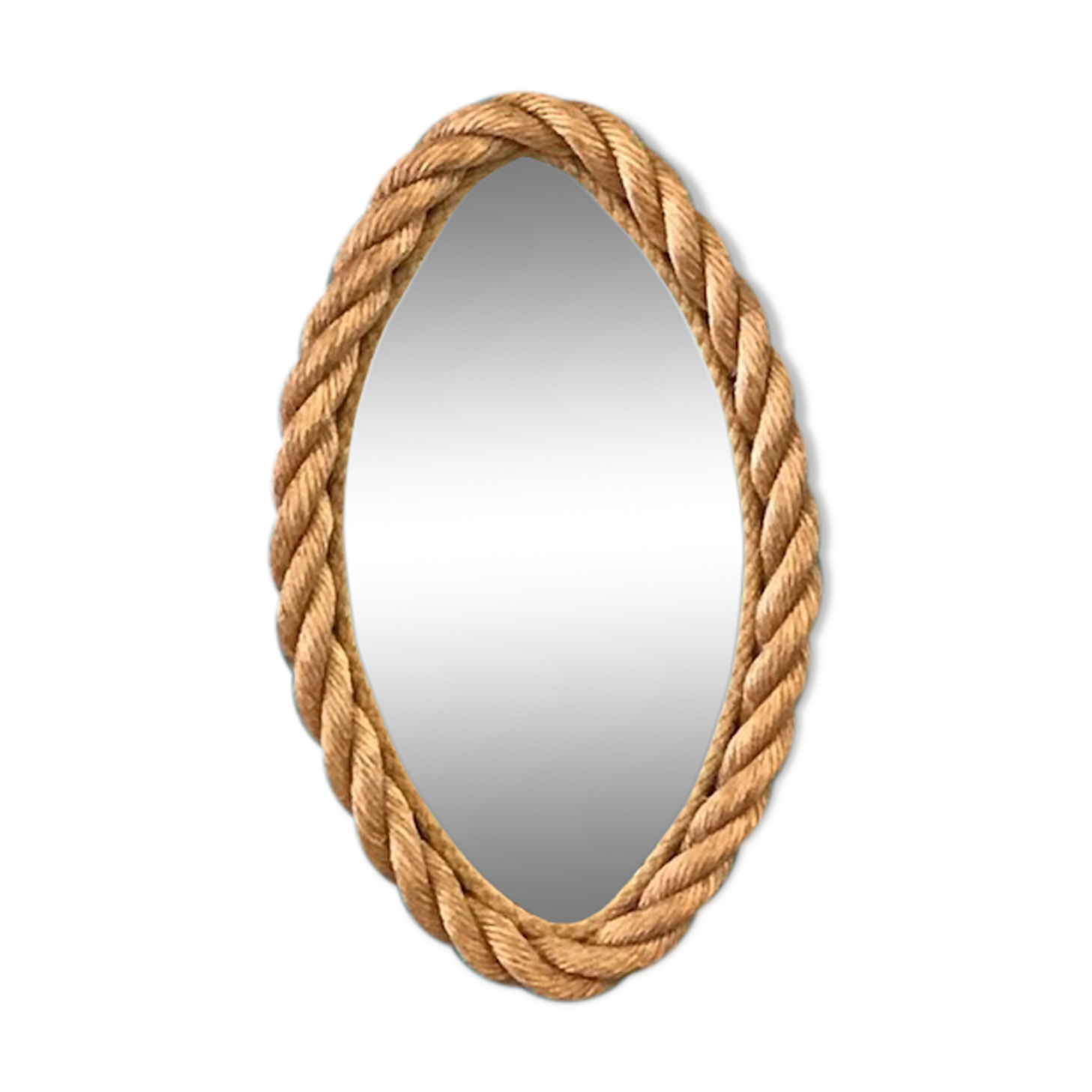 Mirror oval rope 25x41cm