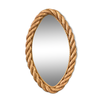 Mirror oval rope 25x41cm